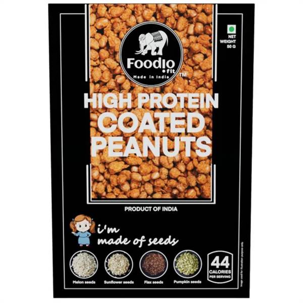 Foodio High Protein Coated Peanuts Imported